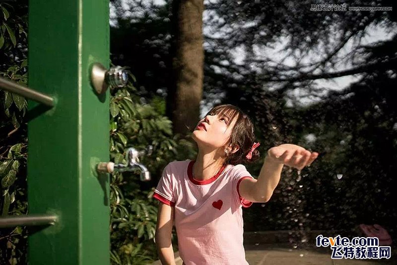 PS調出外景人像照片甜美的小清新效果