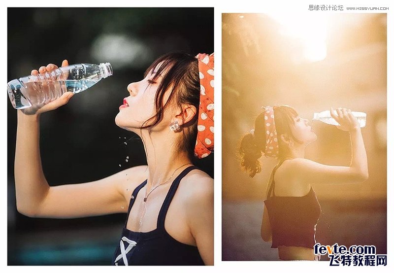 PS調出外景人像照片甜美的小清新效果