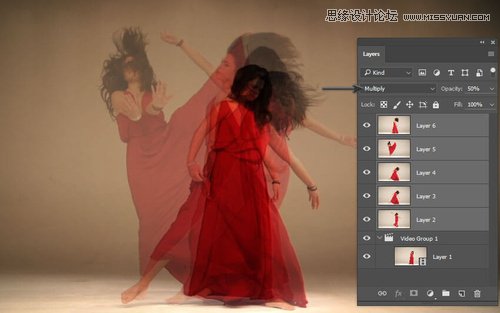 ps合成創(chuàng)意風(fēng)格的人像幻影效果