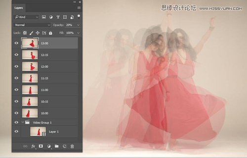 ps合成創(chuàng)意風(fēng)格的人像幻影效果