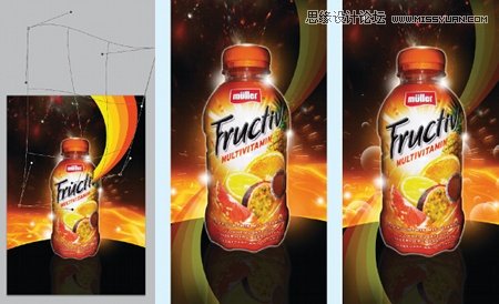 ps制作絢麗大氣的水果飲料海報