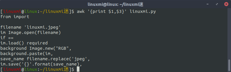 Linux常用命令 awk 入門基礎教程