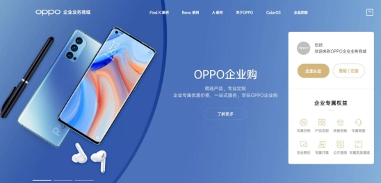 定制可選項(xiàng)超過(guò)60個(gè)，OPPO企業(yè)業(yè)務(wù)商城重磅上線