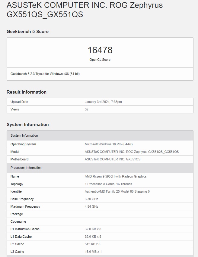 AMD R9 5900H 核顯曝光：Vege 8，頻率高達(dá) 2.1GHz