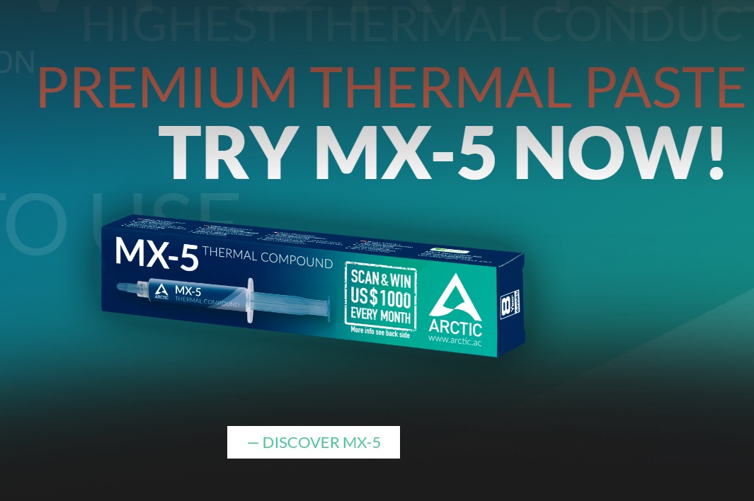 ARCTIC MX-5 導(dǎo)熱硅脂正式發(fā)布：粘度低易涂抹，5.89 美元起