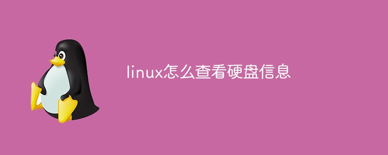 linux怎么查看硬盤(pán)信息