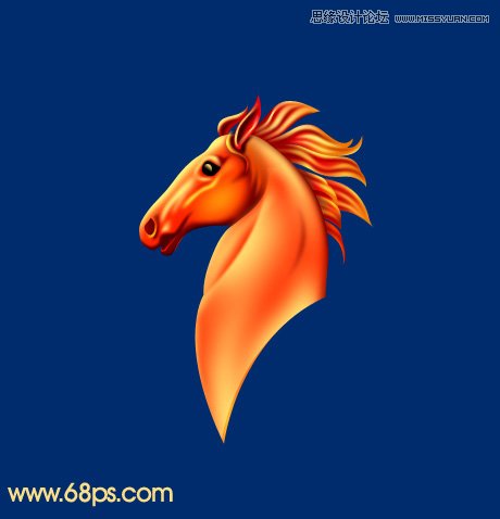 PS設(shè)計時尚大氣的馬年藝術(shù)字