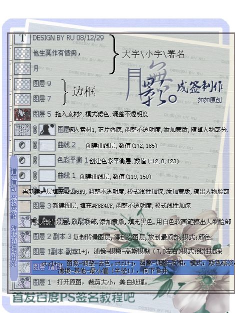 PS制作古風(fēng)美女簽名教程