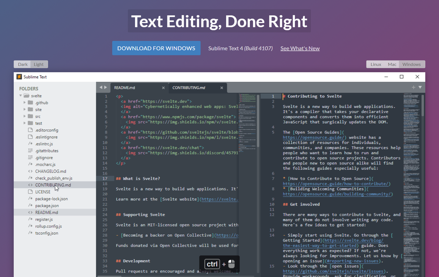 Sublime Text 4 首個穩(wěn)定版發(fā)布：全新 UI、多選項卡、支持蘋果 M1