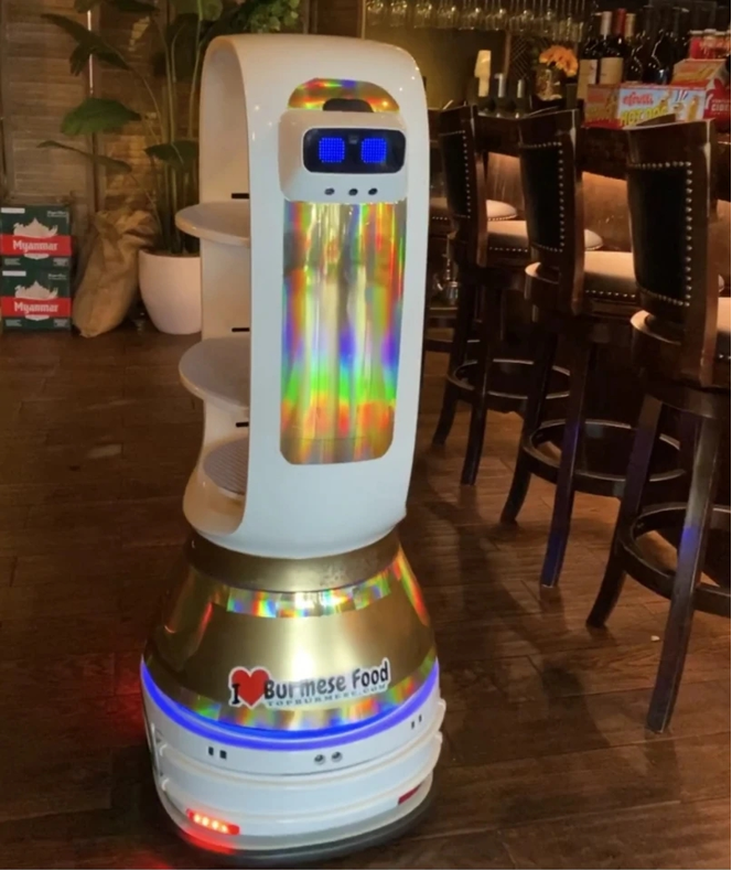 “您的餐品已送達(dá)”緬甸餐廳Top burmese推出智能送餐機(jī)器人