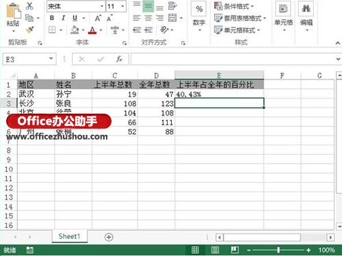 使用text函數(shù)實(shí)現(xiàn)Excel2013單元格內(nèi)容轉(zhuǎn)為百分比形式