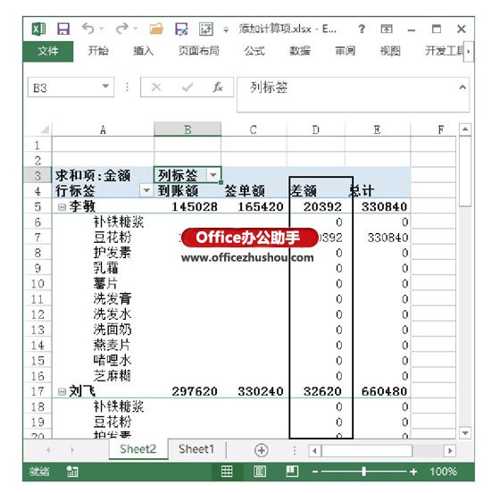 excel數(shù)據(jù)透視表計(jì)算字段 在數(shù)據(jù)透視表中添加計(jì)算項(xiàng)的方法