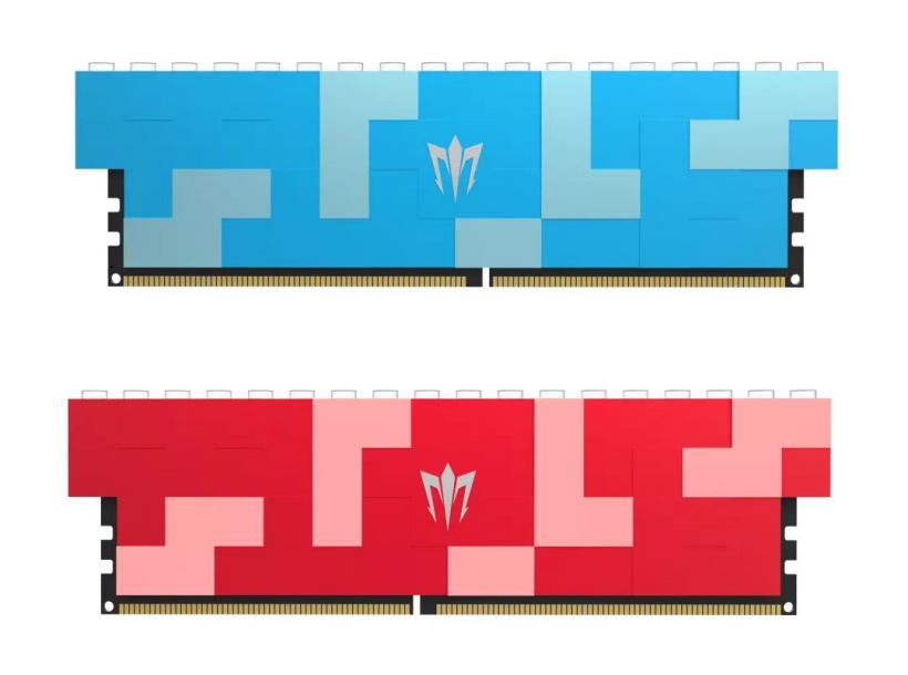 影馳預(yù)熱 GAMER RGB DDR5 內(nèi)存:頂部可 DIY 積木