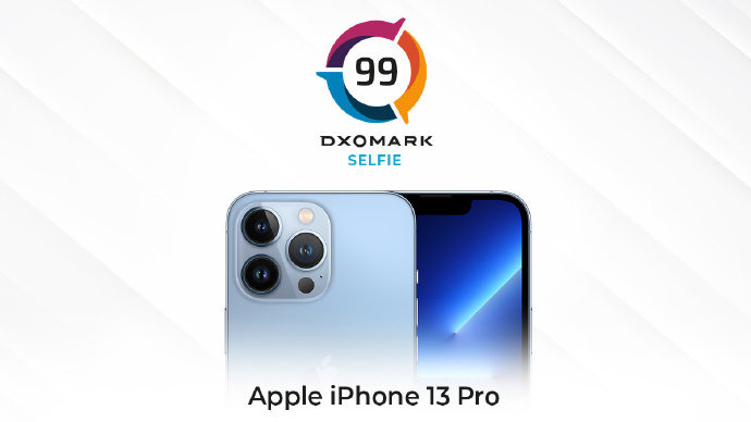 蘋(píng)果 iPhone 13 Pro DXOMARK 自拍相機(jī)評(píng)分公布:99 分