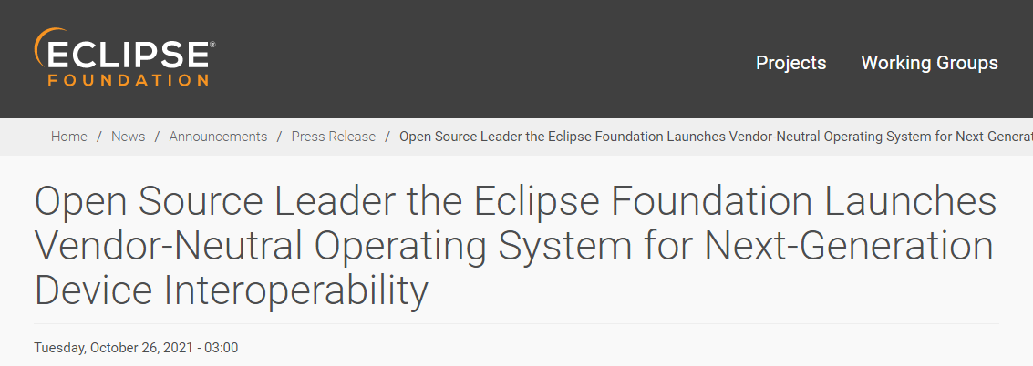 Eclipse 基金會推出基于開源鴻蒙 OpenHarmony 的操作系統(tǒng) Oniro
