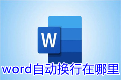 word自動(dòng)換行在哪里 word自動(dòng)換行的設(shè)置方法介紹