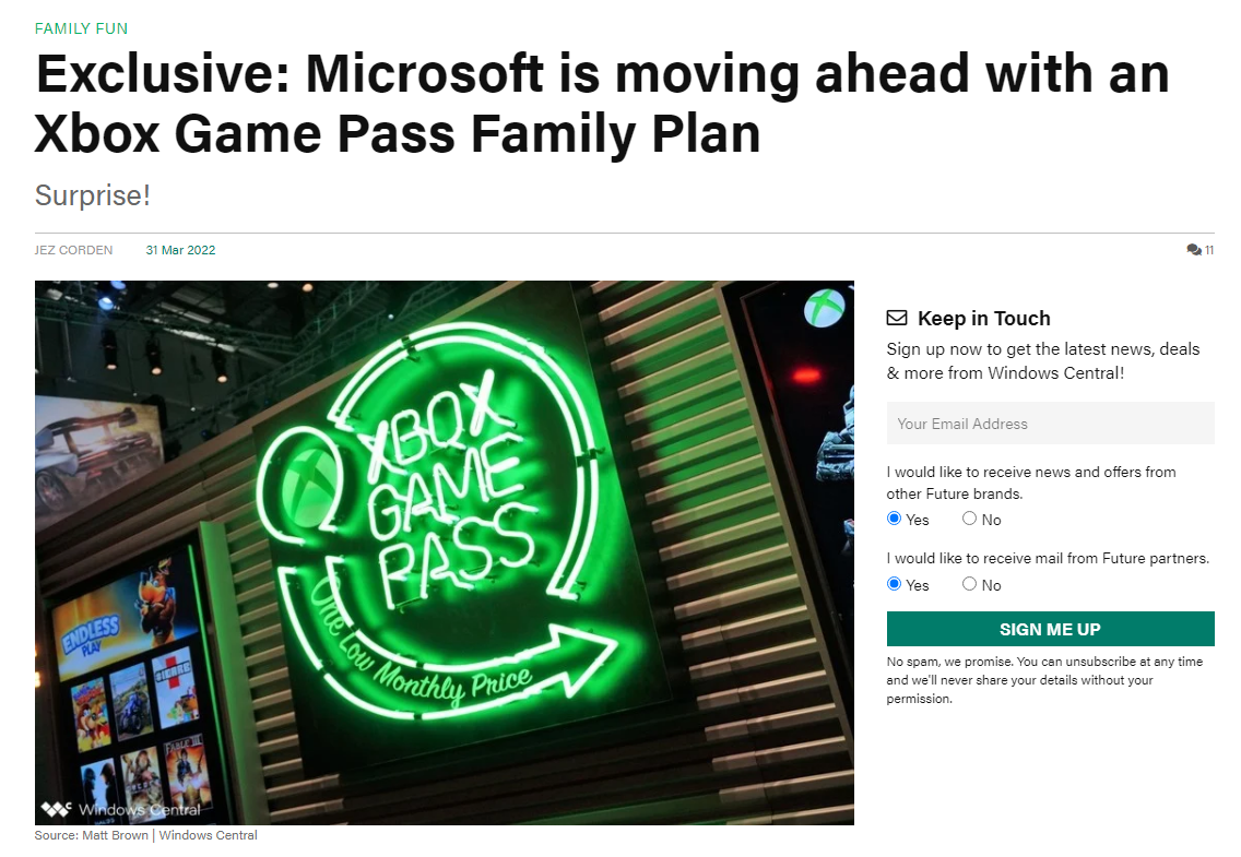 消息稱微軟將為 Xbox 推出 XGP 家庭會員，五個人組團(tuán)買更劃算