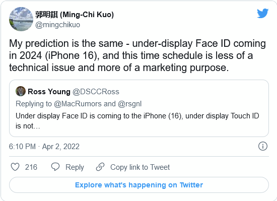 iPhone 14外形曝光 基本沒(méi)跑:蘋果準(zhǔn)備新驚喜 屏下Face ID上陣
