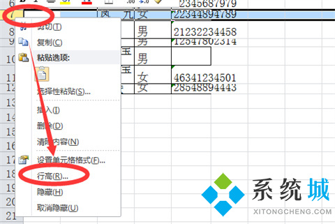 行高在excel表哪里調(diào) 行高在excel表中的四種快捷調(diào)整方法