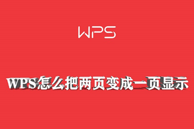 wps怎么把兩頁變成一頁顯示 wps文檔兩頁調成一頁的方法介紹