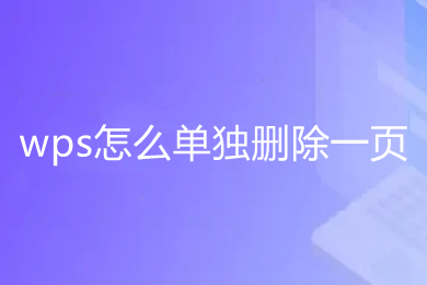 wps怎么單獨(dú)刪除一頁(yè) wps如何刪除不要的頁(yè)面
