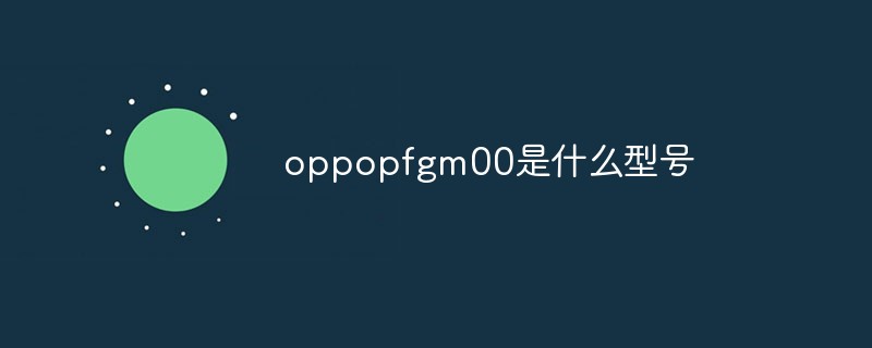 oppopfgm00是什么型號