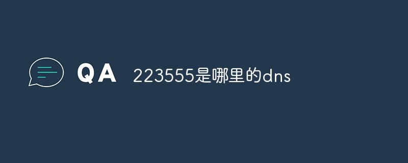 223555是哪里的dns-站長(zhǎng)資訊網(wǎng)