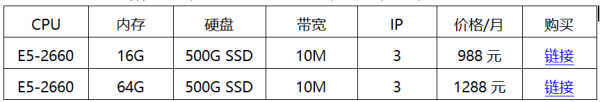 華納云物理機優(yōu)惠活動，E5-2660 8核16線程香港服務器988元/月起