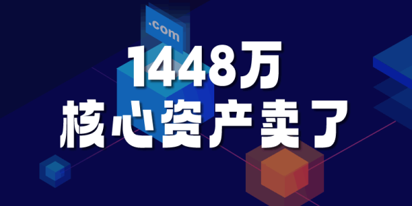 1448萬：帝恩思把核心資產(chǎn)DNS.COM域名賣了